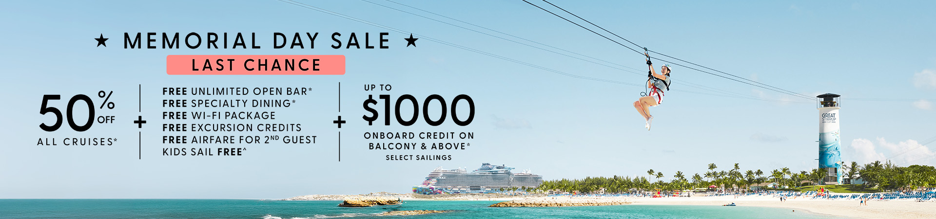 Norwegian Cruise Line - Memorial Day Sale Extended!